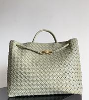Bottega Veneta Large Andiamo Intrecciato Travertine - 42x35x18cm - 1