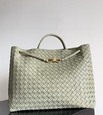 Bottega Veneta Large Andiamo Intrecciato Travertine - 42x35x18cm