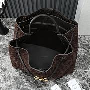 Bottega Veneta Large Andiamo Intrecciato Suede Brown - 42x35x18cm - 4