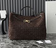 Bottega Veneta Large Andiamo Intrecciato Suede Brown - 42x35x18cm - 2