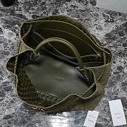 Bottega Veneta Large Andiamo Intrecciato Suede Khaki - 42x35x18cm - 6