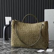 Bottega Veneta Large Andiamo Intrecciato Suede Khaki - 42x35x18cm - 2