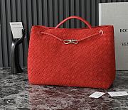 Bottega Veneta Large Andiamo Intrecciato Suede Red - 42x35x18cm - 5