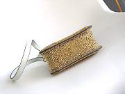 Bvlgari Serpentine Mini Tote Bag In White Agate Crystal Dust Suede - 13x17.5x5.5cm - 3