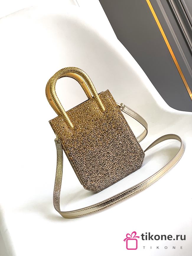 Bvlgari Serpentine Mini Tote Bag In Crystals - 13x17.5x5.5cm - 1