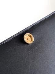 Bvlgari Logo Infinitum Leather Wallet on chain In Black - 19x10.5x4.5cm - 4