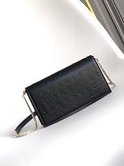 Bvlgari Logo Infinitum Leather Wallet on chain In Black - 19x10.5x4.5cm - 3