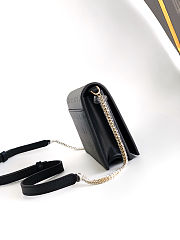 Bvlgari Logo Infinitum Leather Wallet on chain In Black - 19x10.5x4.5cm - 2