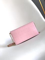 Bvlgari Logo Infinitum Leather Wallet on chain In Pink - 19x10.5x4.5cm - 1