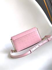 Bvlgari Logo Infinitum Leather Wallet on chain In Pink - 19x10.5x4.5cm - 5