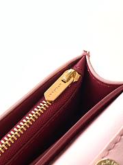 Bvlgari Logo Infinitum Leather Wallet on chain In Pink - 19x10.5x4.5cm - 2