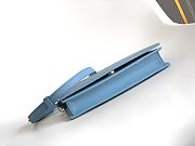 Bvlgari Logo Infinitum Leather Wallet on chain In Blue - 19x10.5x4.5cm - 2