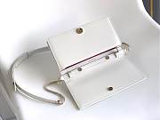 Bvlgari Logo Infinitum Leather Wallet on chain In White - 19x10.5x4.5cm - 6