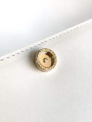 Bvlgari Logo Infinitum Leather Wallet on chain In White - 19x10.5x4.5cm - 5