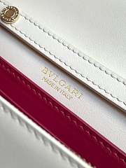 Bvlgari Logo Infinitum Leather Wallet on chain In White - 19x10.5x4.5cm - 4