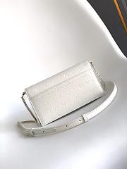 Bvlgari Logo Infinitum Leather Wallet on chain In White - 19x10.5x4.5cm - 3