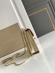 Blvgari Serpenti Forever Small Crossbody Bag Ostrich Leather Gold Metallic - 20x15x5cm - 2