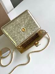 Blvgari Serpenti Forever Small Crossbody Bag Ostrich Leather Gold Metallic - 20x15x5cm - 5