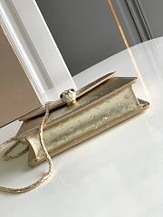 Blvgari Serpenti Forever Small Crossbody Bag Ostrich Leather Gold Metallic - 20x15x5cm - 4