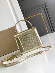 Blvgari Serpenti Forever Top Handle Ostrich Leather Gold Metallic - 18.5x16x10.5cm - 2