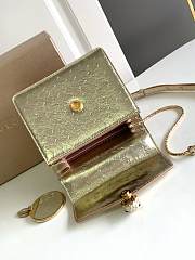 Blvgari Serpenti Forever Top Handle Ostrich Leather Gold Metallic - 18.5x16x10.5cm - 5