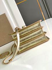 Blvgari Serpenti Forever Top Handle Ostrich Leather Gold Metallic - 18.5x16x10.5cm - 6