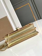 Bvlgari Serpenti Forever Medium Shoulder Bag Ostrich Leather Gold Metallic - 25x16.5x8cm - 2