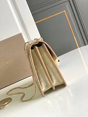 Bvlgari Serpenti Forever Medium Shoulder Bag Ostrich Leather Gold Metallic - 25x16.5x8cm - 6