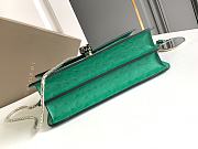 Bvlgari Serpenti Forever Medium Shoulder Bag Ostrich Leather Green - 25x16.5x8cm - 2
