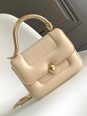 Bvlgari x Mary Katrantzou Serpenti Metamorphosis Top Handle Bag Beige - 19.2x15x6cm - 6