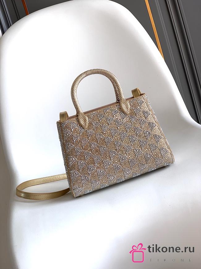 Bvlgari Serpentine Duo Top Handle Gold And Silver Calla Crystals 294305 - 21.5x15x6cm - 1