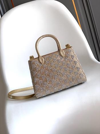 Bvlgari Serpentine Duo Top Handle Gold And Silver Calla Crystals 294305 - 21.5x15x6cm