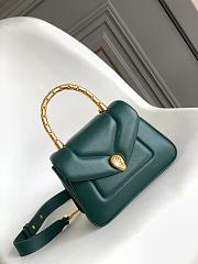 Bvlgari Serpenti Reverse Small Top Handle Bag Green - 20x14x10cm - 5