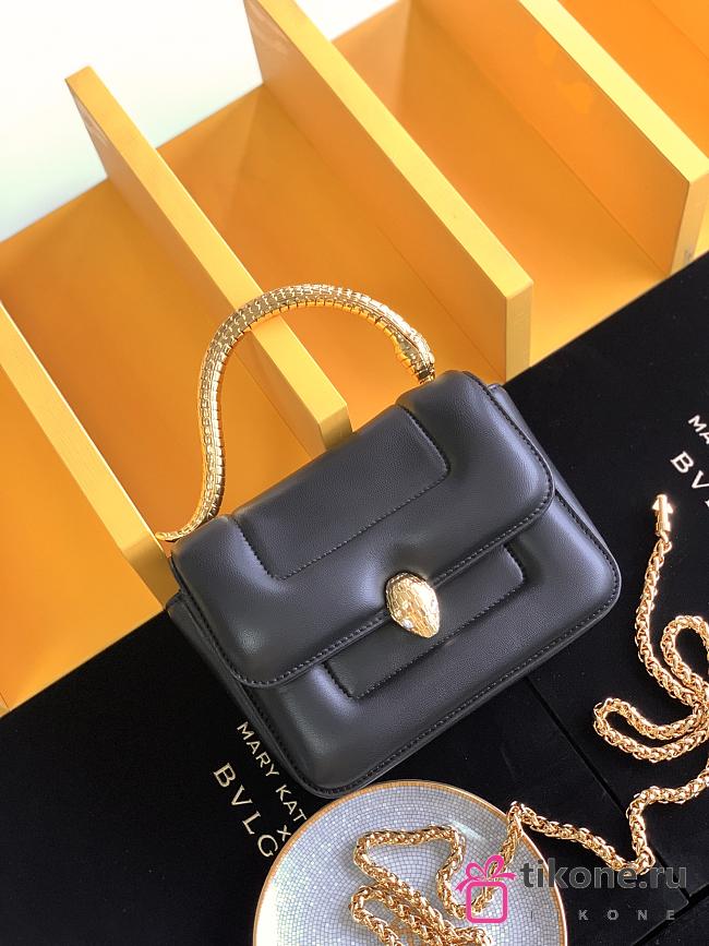 Bvlgari x Mary Katrantzou Serpenti Metamorphosis Top Handle Bag Black - 19.2x15x6cm - 1