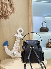 Miumiu Leather Backpack Black 5BZ043 - 22x18x11.5cm - 2