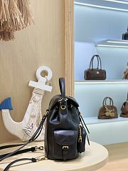 Miumiu Leather Backpack Black 5BZ043 - 22x18x11.5cm - 3