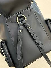Miumiu Leather Backpack Black 5BZ043 - 22x18x11.5cm - 4