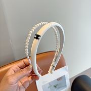 Celine Headband Satin & Pearl White/Black/Pink  - 3
