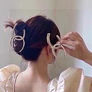 Chanel Hair Claw Clip Pearl and Diamond - 4