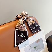 Fendi FF Ribbon Scrunchie Brown 22704 - 6