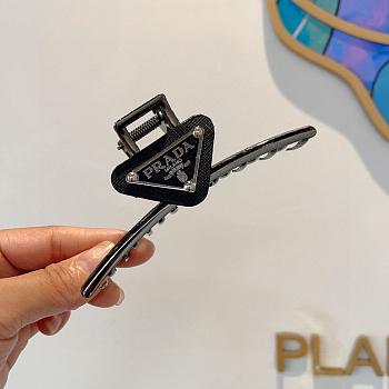 Prada Claw Clip Metal Black 22713