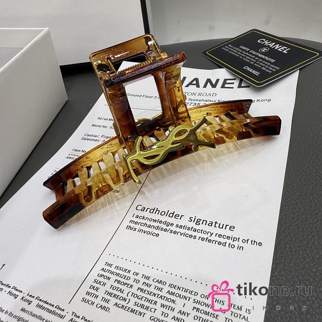 YSL Claw Clip Havana - 1