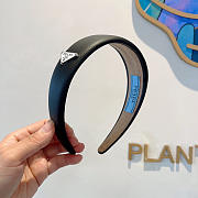 Prada Headband Leather Black/White 22729 - 4