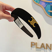 Celine Headband Velvet Black 22730 - 2
