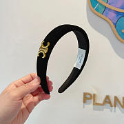 Celine Headband Velvet Black 22730 - 3