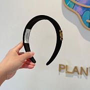 Celine Headband Velvet Black 22730 - 5
