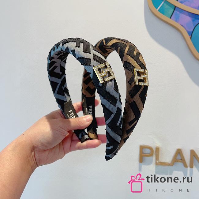 Fendi Headband Brown/Gray 22732 - 1