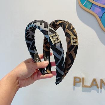 Fendi Headband Brown/Gray 22732