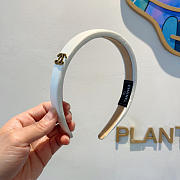 Chanel Headband Satin Black/White 22733 - 2