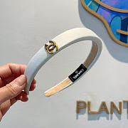 Chanel Headband Satin Black/White 22733 - 4